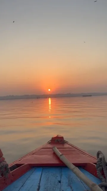 Sunrise on a boat, Kerala backwaters