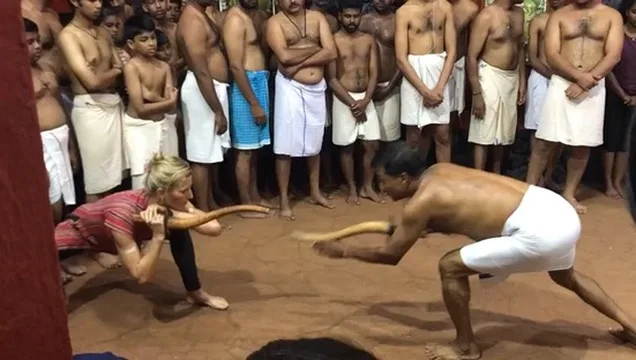 Kalarippayattu martial art demonstration