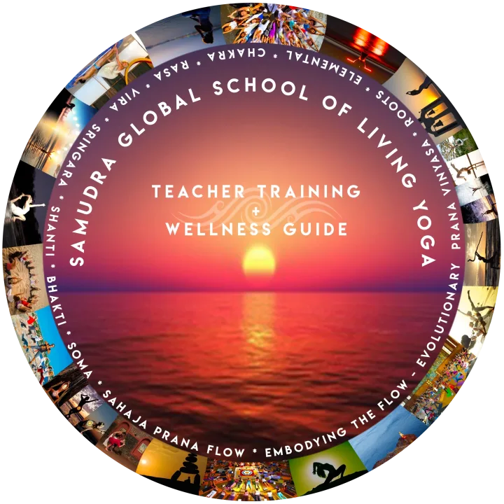 Samudra Global School of Living Yoga teacher training badge