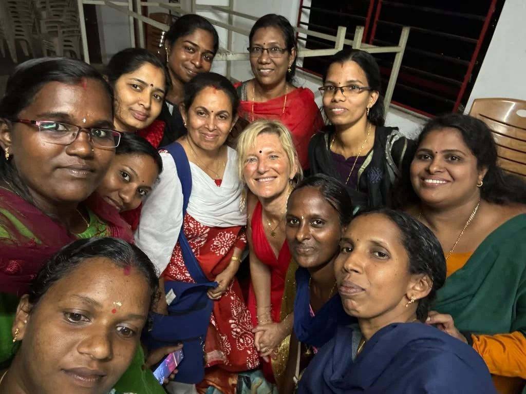 Shiva with women from the community